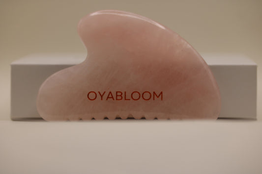 Oyabloom Rose Quartz Gua Sha Stone